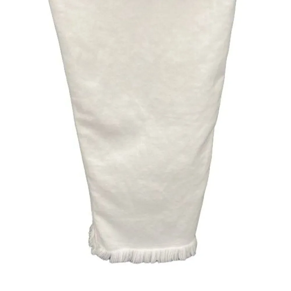 Madewell High Waist Button Fly Ankle Jeans Size 37 White NWT‎